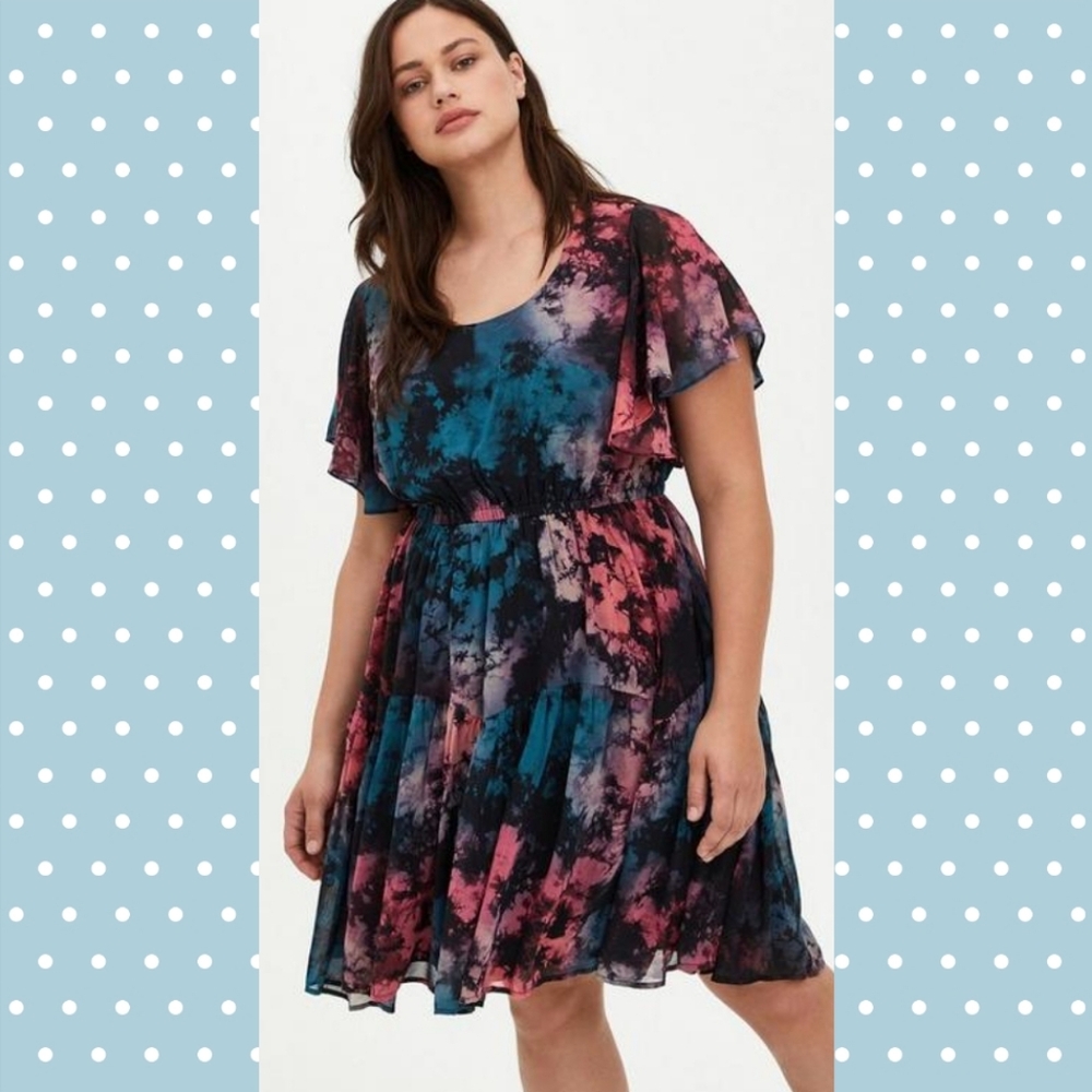 Torrid Multicolor Tie-Dye Dress - 00 - Picture 2 of 9
